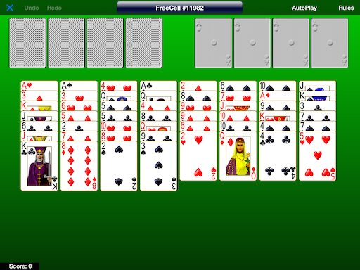 Unsolvable FreeCell Game #11982